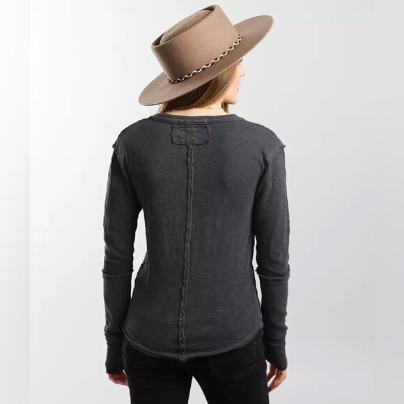 FREE PEOPLE Phoebe Henley in Black Size XS - Picture 2 of 8